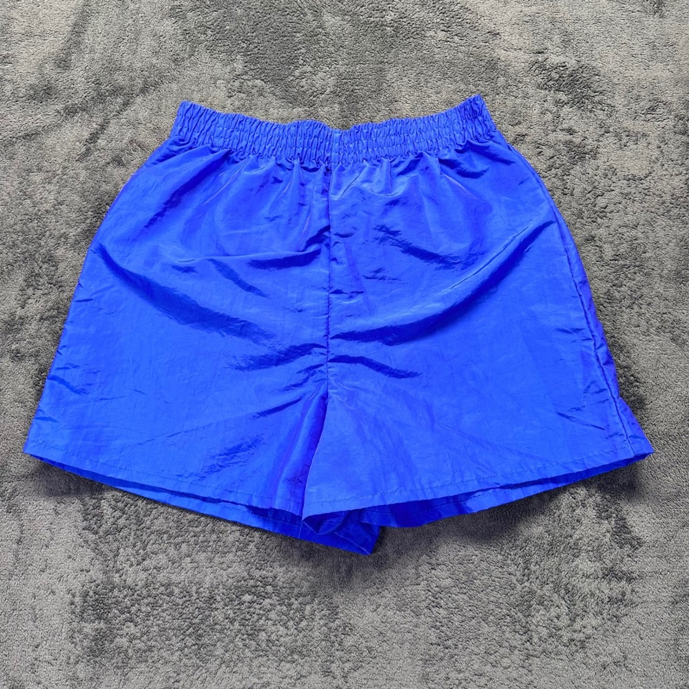 Vintage Pacific Connections Nylon Blend Volley Shorts Mens Large Shiny Blue